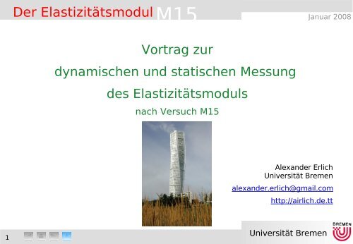 Der ElastizitätsmodulM15 - airlich