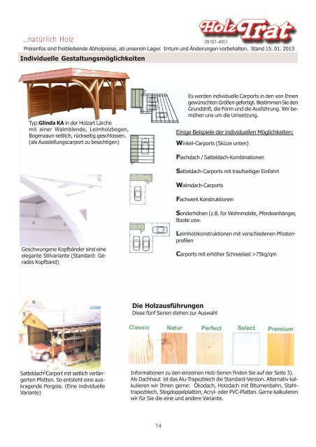 Carport Info Joda - Holz-TRAT Ideen in Holz