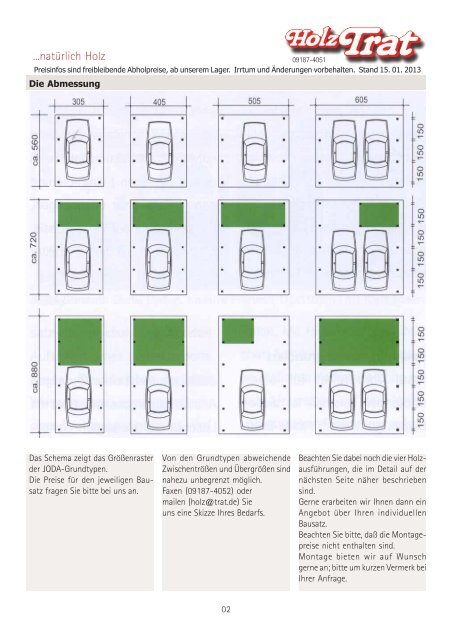 Carport Info Joda - Holz-TRAT Ideen in Holz