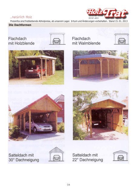 Carport Info Joda - Holz-TRAT Ideen in Holz