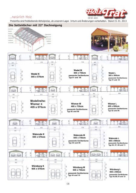 Carport Info Joda - Holz-TRAT Ideen in Holz