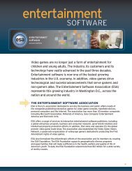 Top Ten Entertainment Software Facts
