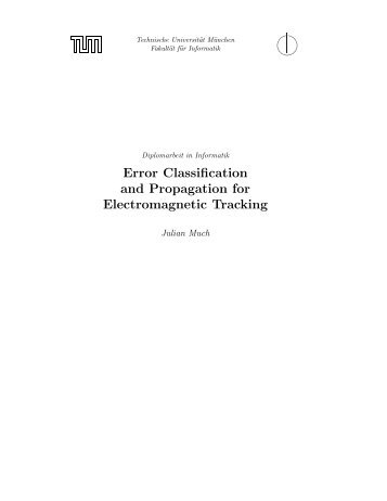 Error Classification and Propagation for Electromagnetic Tracking