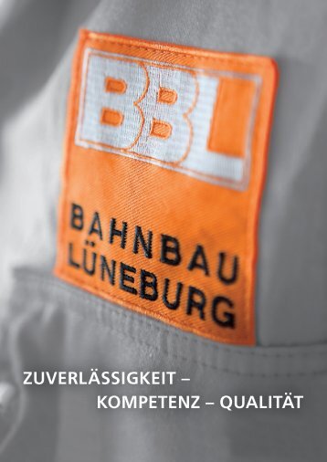Download Imagebroschüre BBL - BBL Bahnbau Lüneburg GmbH