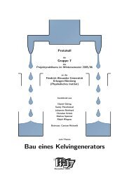 Bau eines Kelvingenerators - Physikalisches Projektpraktikum ...