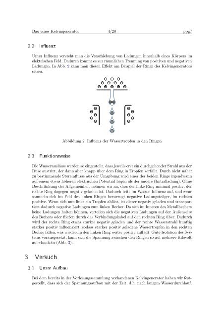 Bau eines Kelvingenerators - Physikalisches Projektpraktikum ...