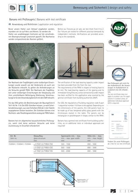 Bemessung und Sicherheit | design and safety - Pauli