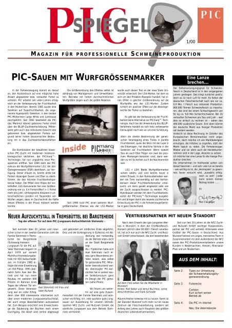PIC-Spiegel 1/2000 - PIC Deutschland GmbH