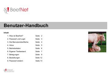 Handbuch Beefnet (pdf) - Mutterkuh Schweiz