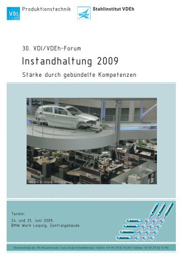 30. VDI/VDEh-Forum Instandhaltung 2009 - ME-Netzwerk