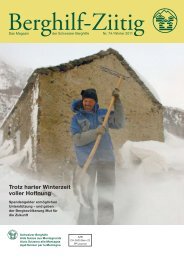 Trotz harter Winterzeit voller Hoffnung - Schweizer Berghilfe