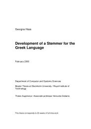 Development of a Stemmer for the Greek Language - SAIS