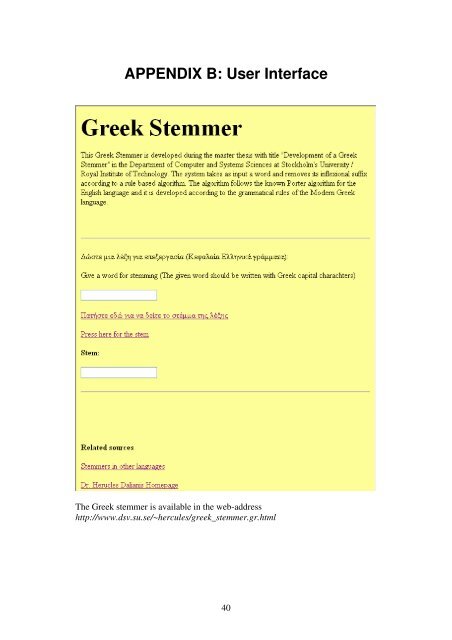 Development of a Stemmer for the Greek Language - SAIS