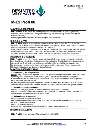 M-Ex Profi 80 - Desintec