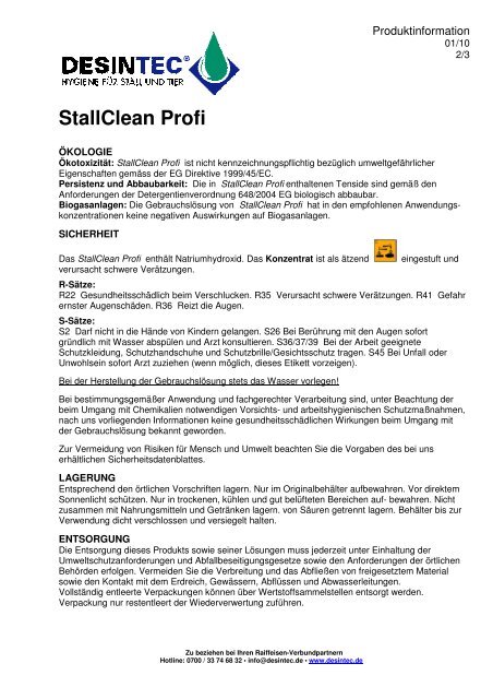 StallClean Profi - DESINTEC