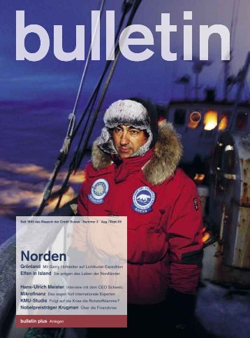 Bulletin 3/09 "Norden" - Credit Suisse eMagazine - Deutschland