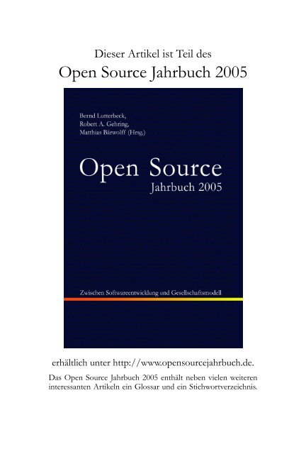 Download - Open Source Jahrbuch