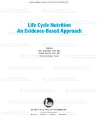 Life Cycle Nutrition An Evidence-Based Approach - Jones & Bartlett ...