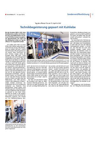 Technikbegeisterung gepaart mit Kuhliebe - DeLaval