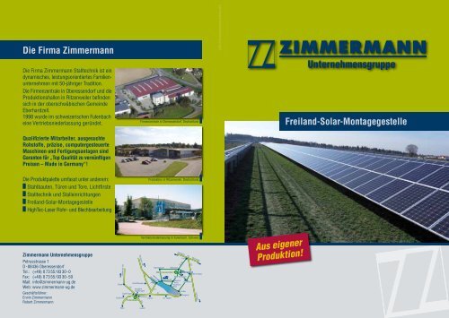 Flyer Freiland-Solar-Montagesystem ZM1 herunterladen