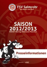 SAISON 2012/2013 - FSV Salmrohr 1921 e.V.