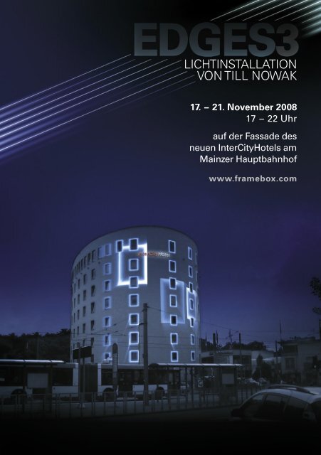 LICHTINSTALLATION VON TILL NOWAK