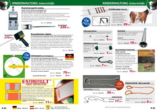 RINDERHALTUNG Geburtshilfe RINDERHALTUNG Geburtshilfe