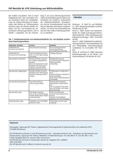 Entmistung von Milchviehställen - AgriGate AG