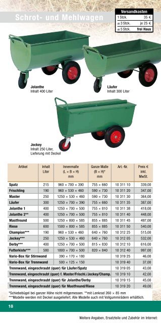 Schwarz, Prospekt Stall/Reitsport 11/12 - Schwarz Transportgeraete