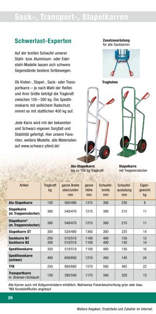 Schwarz, Prospekt Stall/Reitsport 11/12 - Schwarz Transportgeraete