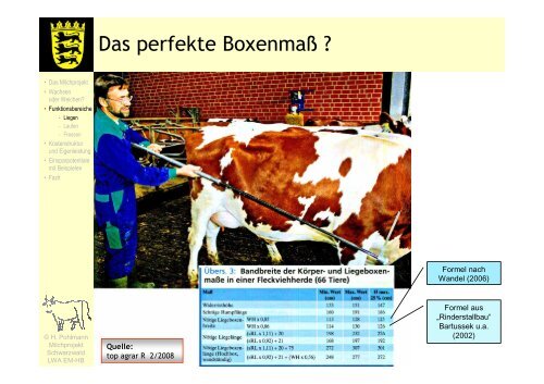 Vom Anbindestall zum Laufstall - Infodienst Landwirtschaft