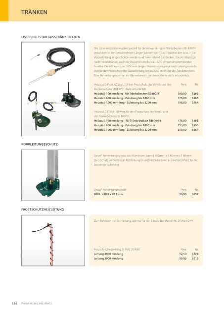 Stallausrüstung und Tränketechnik - Großewinkelmann