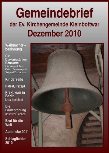 Gemeindebrief - Evangelische Kirchengemeinde Kleinbottwar