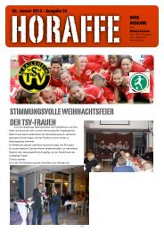 STIMMUNGSVOLLE WEIHNACHTSFEIER DER ... - TSV Crailsheim