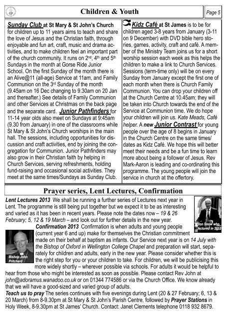 Dec 2012-Jan 2013 Newsletter - Parish of Finchampstead and ...