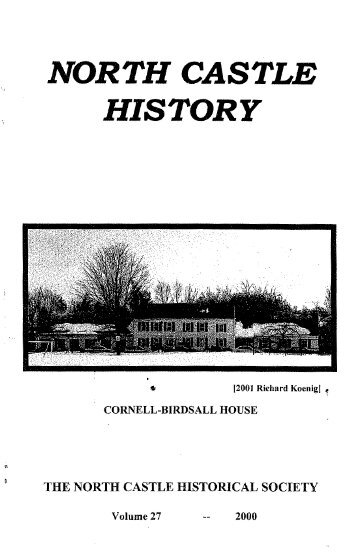 North Castle History Volume 27 - The Town of North Castle
