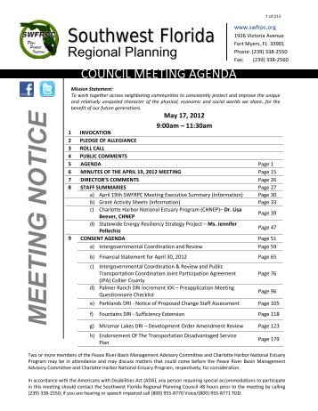 full packet - Southwest Florida Regional Planning Council