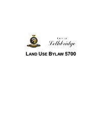 Land Use Bylaw 5700 - City of Lethbridge