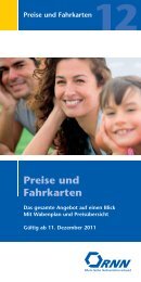 Preise und Fahrkarten - RNN – Rhein Nahe Nahverkehrsverbund