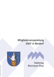 Mitgliederversammlung 2007 in Bendorf - Städtetag Rheinland-Pfalz