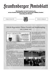 Amtsblatt der Stadt Frankenberg - Nr. 18/02 vom