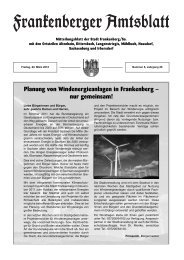 Amtsblatt der Stadt Frankenberg - Nr. 20/06 vom