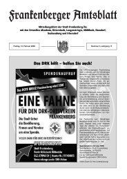 Amtsblatt der Stadt Frankenberg - Nr. 17/03 vom