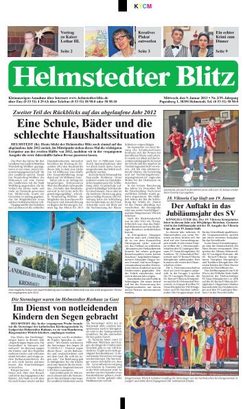 Aktuelle Ausgabe als PDF - Helmstedter Blitz