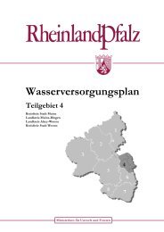 Wasserversorgungsplan - LUWG - in Rheinland-Pfalz