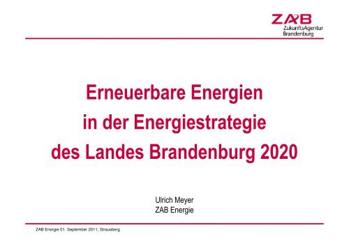 Entwicklung der Windenergie im Land Brandenburg - Stadtwerke ...