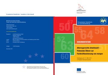 DOKUMENTATION Alternsgerechte Arbeitswelt - Ministerium für ...