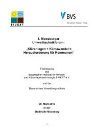 3. Moosburger Umwelttechnikforum: „Kläranlagen + ... - Biukat