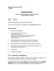 Niederschrift (pdf) - Regionaler Planungsverband Landshut