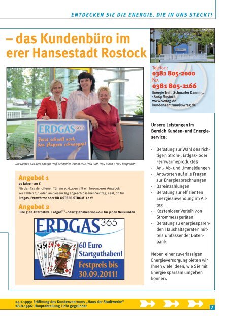 20 Jahre Stadtwerke Rostock AG